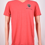 Tri-blend V- Neck Red Heather