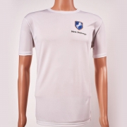 Polyester Performance Crew Neck White