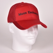 2 Color Mesh Cap - Red /Black
