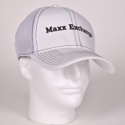 Constrast Stitch Cap - White