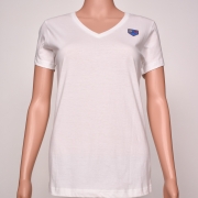 Cotton V- Neck White