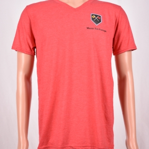 Tri-blend V- Neck Red Heather