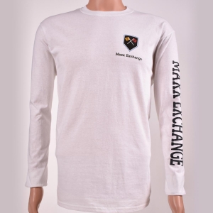 Cotton Long Sleeve Crew Neck White
