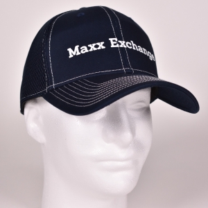 Constrast Stitch Cap - Navy