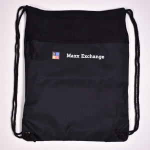 Cinch Pack Mesh Trim Black